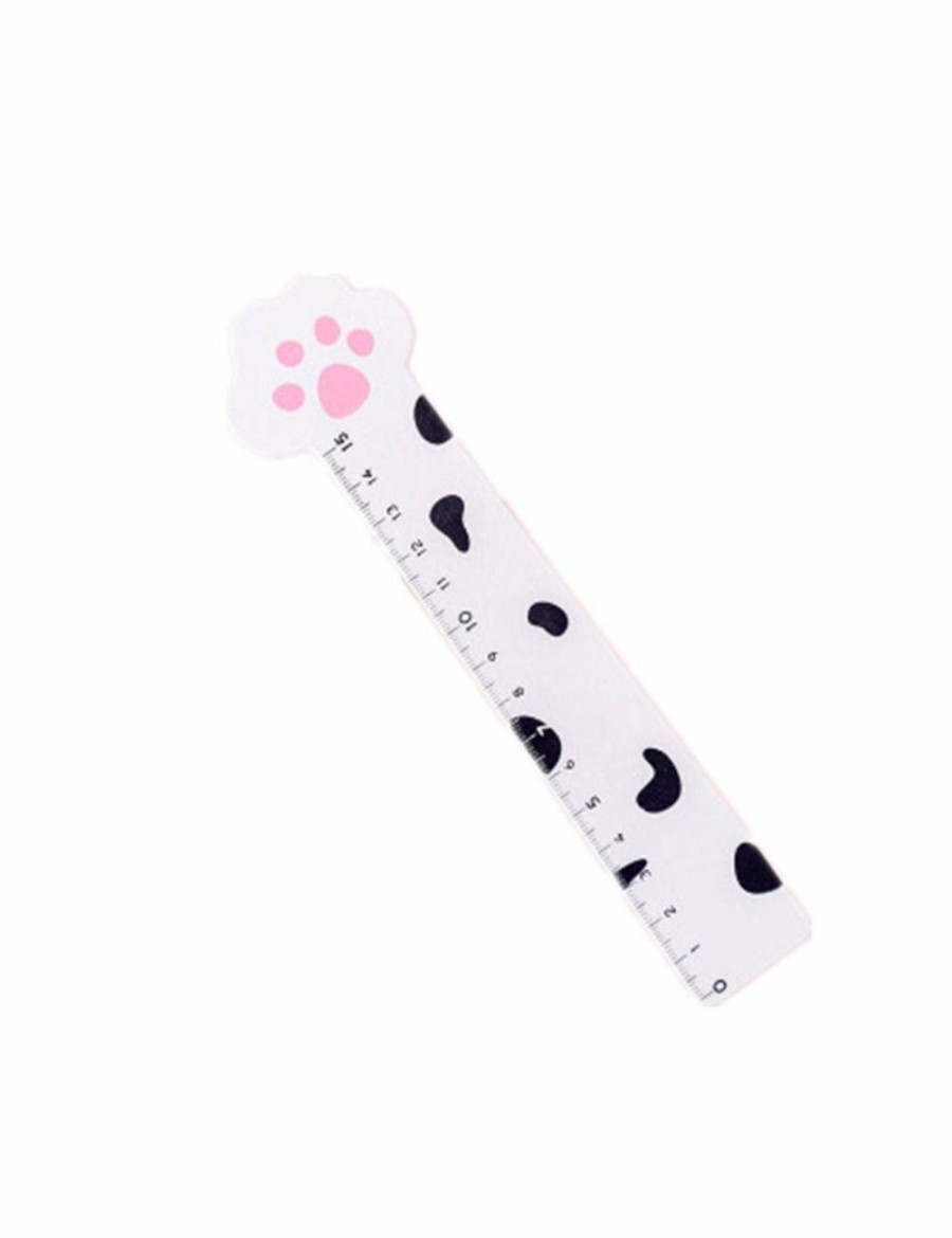 Home And Lifestyle HOD Health & Home Desks | Cat Claw Cute Ruler Design Ruler Stationery Novel Cartoon Rules Student Set Of Drafting Rules Stationery Kawaii School Supplies