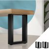 Home And Lifestyle Oikiture Tables | Oikiture 4X Coffee Dining Table Legs Bench Box Diy Steel Metal Industrial 40Cm