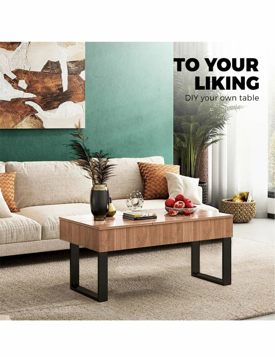 Home And Lifestyle Oikiture Tables | Oikiture 4X Coffee Dining Table Legs Bench Box Diy Steel Metal Industrial 40Cm