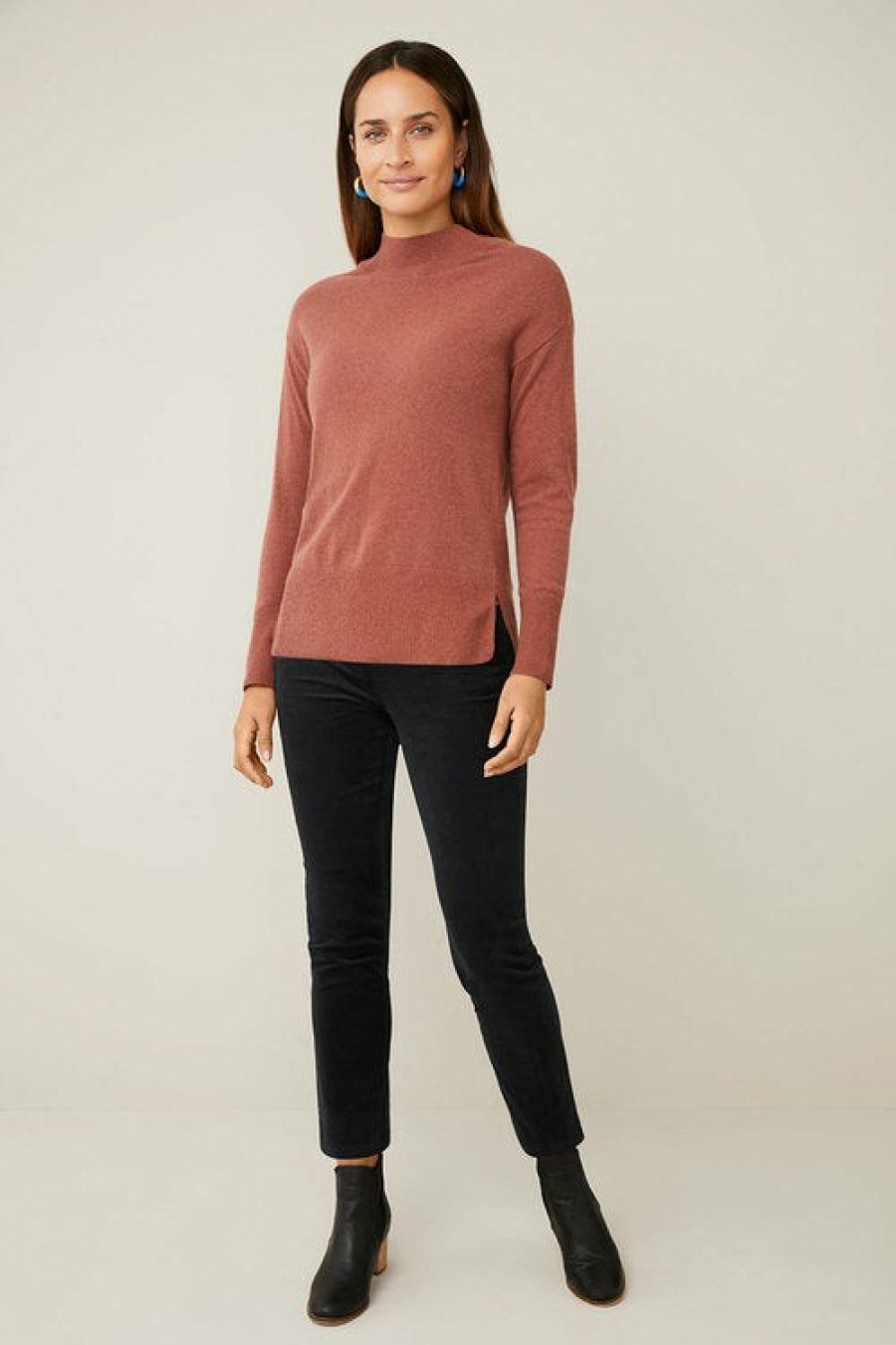 Women EziBuy Merino & Lambswool | Capture Lambswool Funnel Sweater