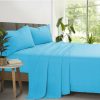 Home And Lifestyle Bedding N Bath Bamboo Sheets | Bedding N Bath 2000Tc Super Ultra Soft Bamboo Microfibre Sheet Set Flat Sheet / Fitted Sheet Queen / Pillows (King , Queen , Super King , King Single , Single , Double) - Blue