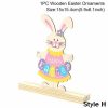 Home And Lifestyle HOD Health & Home Statues & Ornaments | Cute Wooden Easter Decorations Holiday Home Decor- H