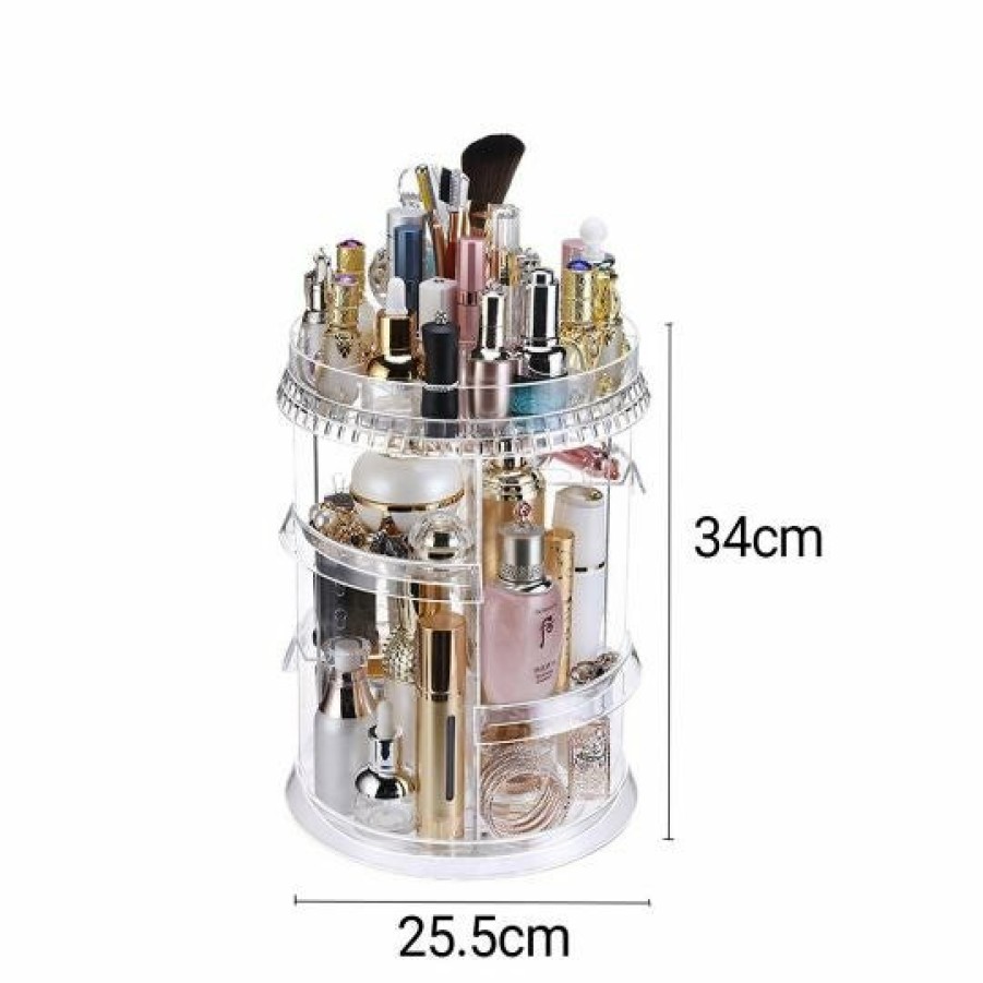 Beauty Soga | Soga 2X 360 Degree Rotating Makeup Organiser Cosmetics Holder Display Stand Skincare Home Decor