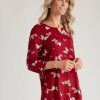 Women Millers Tunics | Millers 3/4 Sleeve Printed Tunic With Chiffon Trim