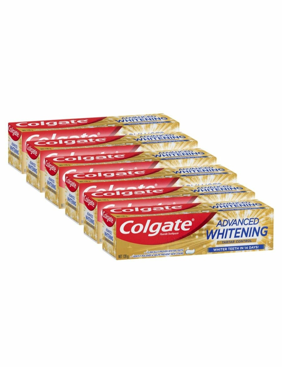 Beauty COLGATE | 6X Colgate Toothpaste Advanced Whitening Tartar Control 120G Teeth Cleaning