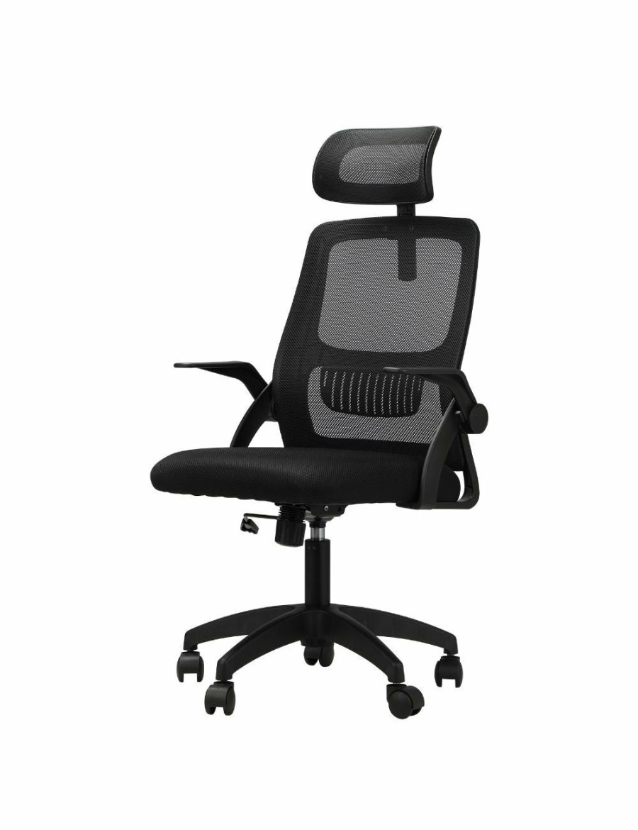 Home And Lifestyle Oikiture Office Chairs | Oikiture Mesh Office Chair Executive Fabric Gaming Seat Racing Tilt Computer