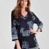 Women Millers Tunics | Millers 3/4 Sleeve Printed Tunic Top