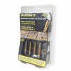 Home And Lifestyle HERCULES Tools & Accessories | 4Pc Hercules Unscrew It Damaged Screw Extractors/Remover Set W/Titanium Coating