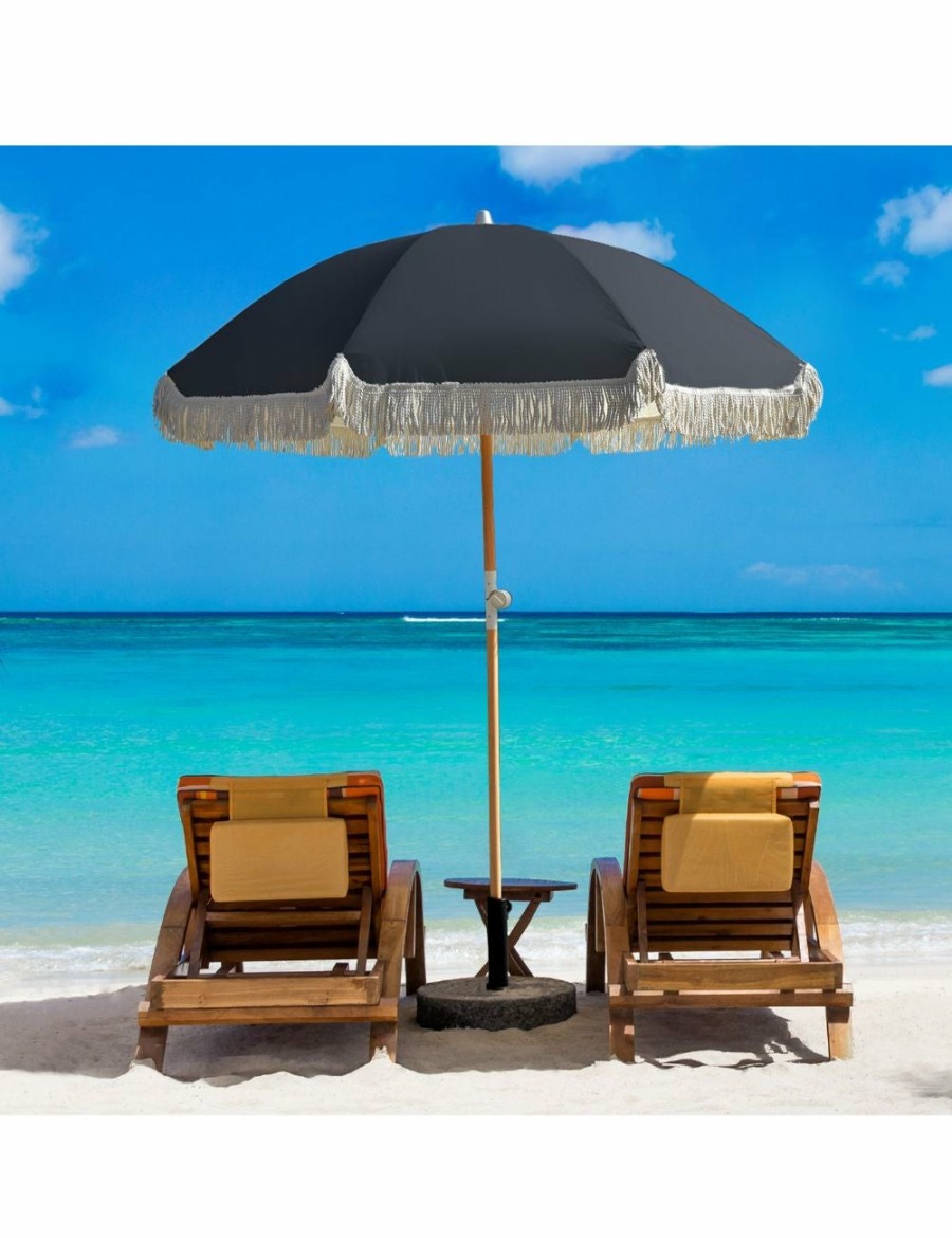 Outdoors Havana Outdoors | Havana Outdoors Fringed Beach Umbrella