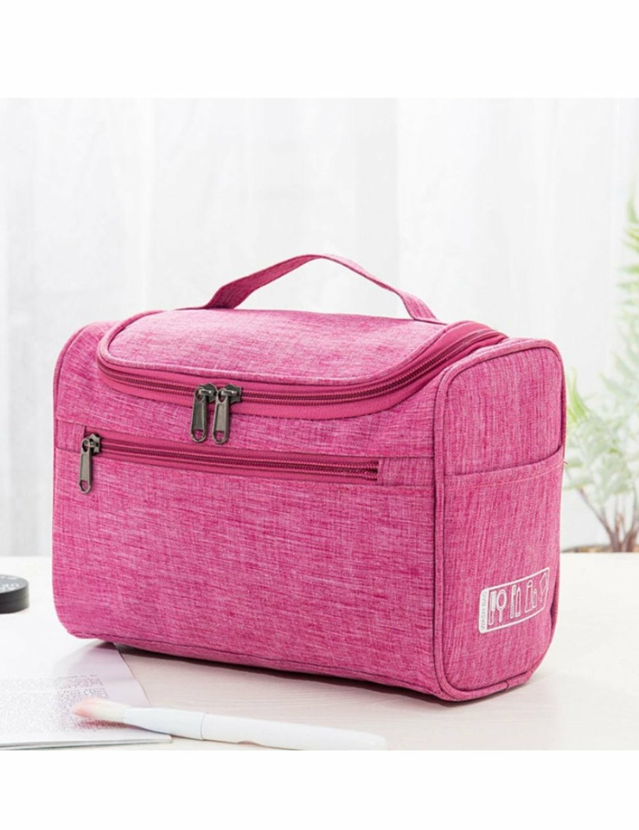 Beauty ICB | Big Capacity Portable Cosmetic Case - Rose Red