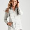 Women Millers Jackets | Millers Long Sleeve Melange Zipped Jacket