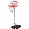 Sport & Fitness HOD Health & Home Basketball | Pro Portable Basketball Stand System Hoop Height Adjustable Net Ring - One Size