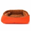 Home And Lifestyle Soga Pet Beds | Soga 2X Orange Dual-Purpose Cushion Nest Cat Dog Bed Warm Plush Kennel Mat Pet Home Travel Essentials