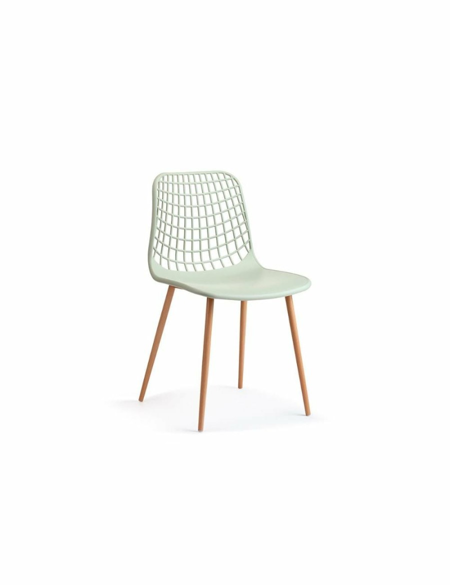 Home And Lifestyle NNEKGE Chairs | Nnekge Set Of 2 Leerdam Dining Chairs (Pastel Green)