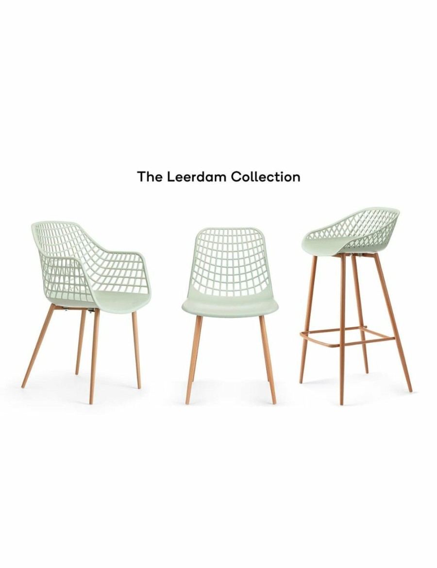 Home And Lifestyle NNEKGE Chairs | Nnekge Set Of 2 Leerdam Dining Chairs (Pastel Green)