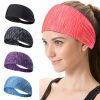 Sport & Fitness HOD Health & Home Equipment | Women Sports Yoga Sweatband Elastic Running Headwrap Home Gym Fitness Exercise