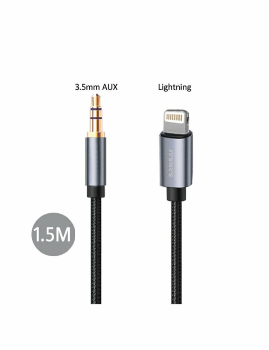 Home And Lifestyle SANSAI Phones & Accessories | Sansai 8 Pin To 3.5Mm Audio Cable 150Cm Cable