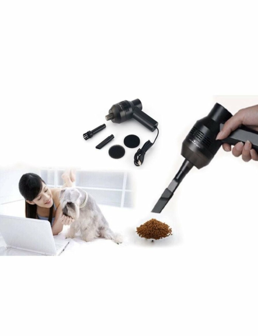 Home And Lifestyle ICB Vacuum Cleaners | Portable Keyboard Vacuum-Cleaner Tool - Black - Powerful Suction Cleaning Dust Hairs Crumbs Scraps For Laptop Keyboard