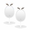 Beauty Soga | Soga 2X White Antler Led Light Makeup Mirror Tabletop Vanity Home Decor