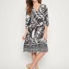 Women Millers Midi Dresses | Millers 3/4 Sleeve Tiered Midi Dress