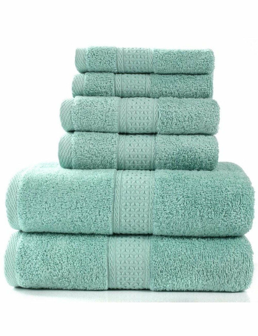 Home And Lifestyle HOD Health & Home Face Washers | 6 Piece Towel Sets Bath Towel Face Towel Hand Towel Ver 15