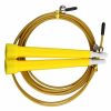 Sport & Fitness HOD Health & Home Aerobic | 3 Metre Adjustable Steel Skipping Ropes Jump Cardio Exercise Fitness Gym Crossfit - Yellow