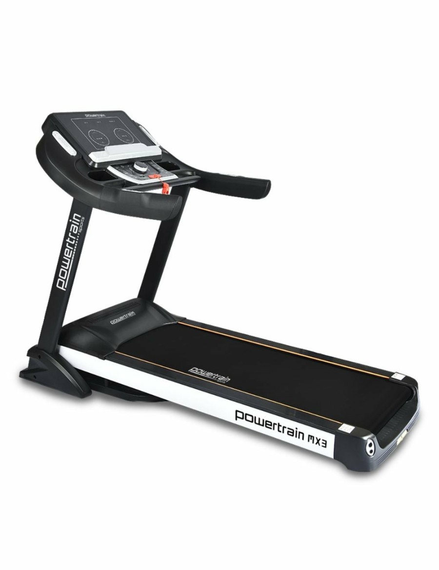 Sport & Fitness Powertrain Sports Treadmills | Powertrain Mx3 Treadmill Performance Home Gym Cardio Machine