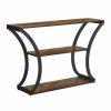 Home And Lifestyle VASAGLE Hallway Furniture | Vasagle Console Table With Curved Frames With 2 Open Shelves Brown And Black