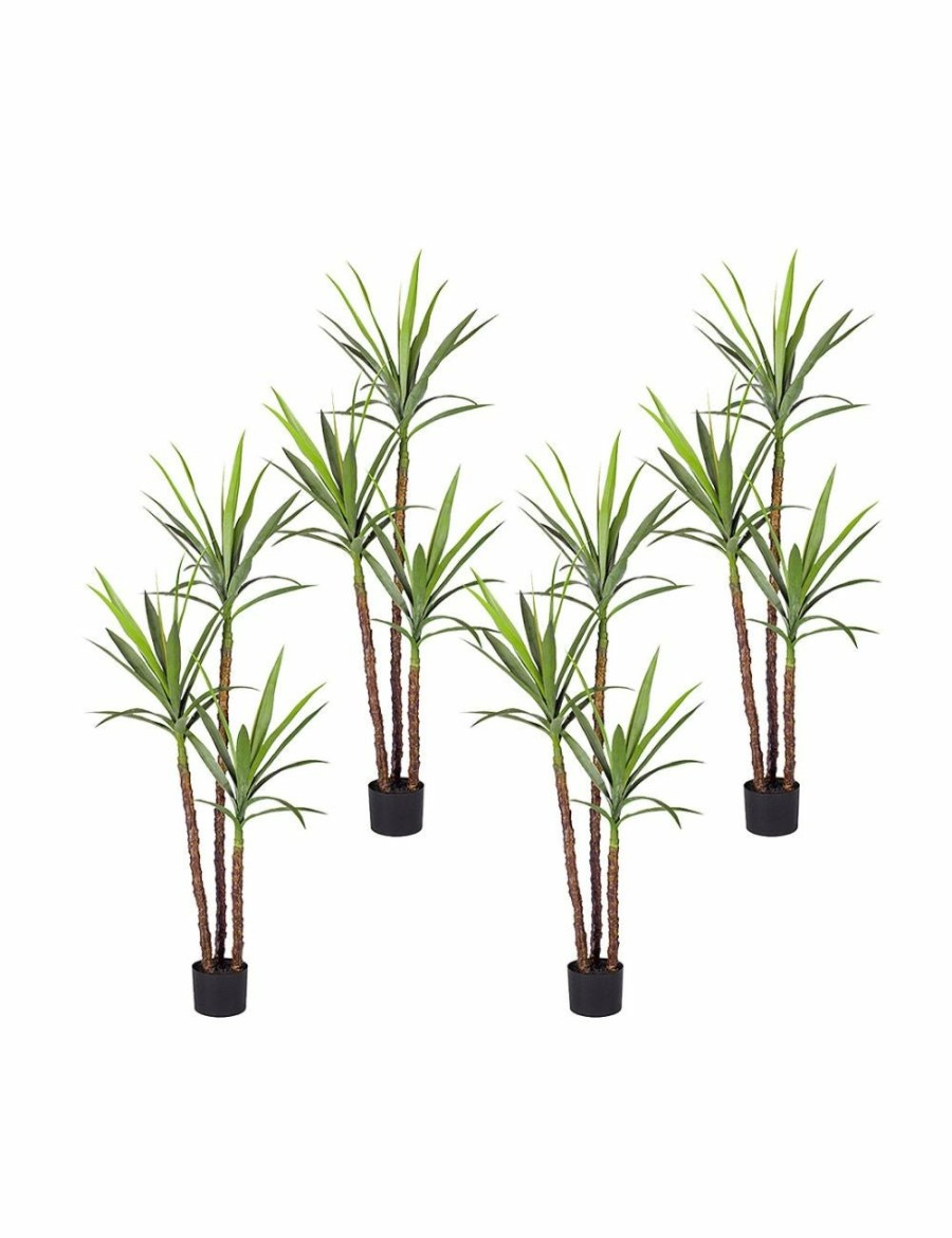 Home And Lifestyle Soga Artifical Plants | Soga 4X 150Cm Artificial Natural Green Dracaena Yucca Tree Fake Tropical Indoor Plant Home Office Decor