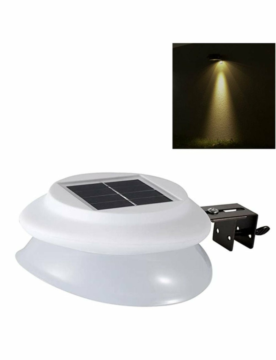 Outdoors ICB | Outdoor Solar Gutter Led Lights - Sun Power Smart Solar Gutter Night Utility Security Light