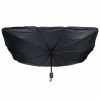 Outdoors VISTARA | Vistara 145 X 79Cm Foldable Car Windscreen Umbrella Uv Sun Shade Block W/Bag Blk