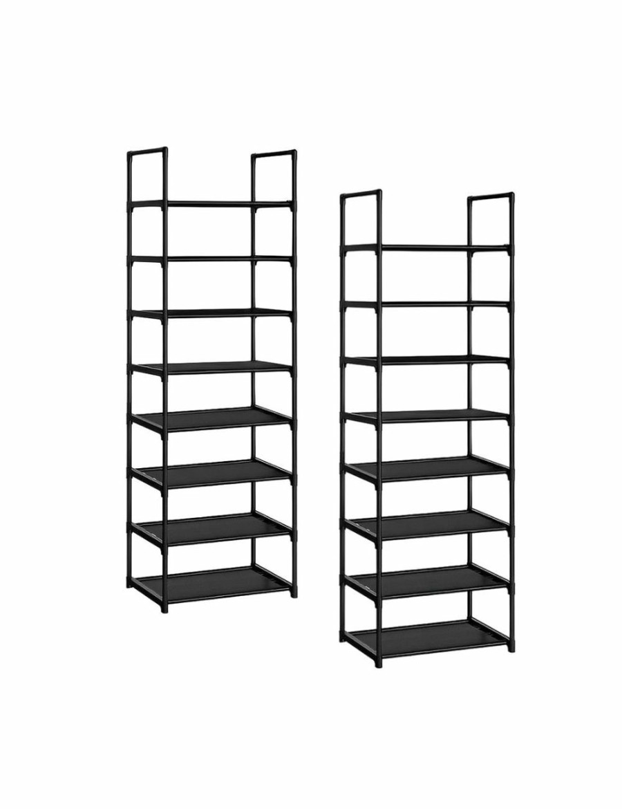 Home And Lifestyle Soga Bedroom Storage | Soga 2X 8 Tier Shoe Storage Shelf Space-Saving Caddy Rack Organiser With Handle