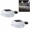 Home And Lifestyle ICB Smart Lighting | Outdoor Solar Gutter Led Lights - Sun Power Smart Solar Gutter Night Utility Security Light - 2Packs