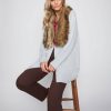 Women Millers Coatigans | Millers Long Sleeve Fur Collar Coatigan