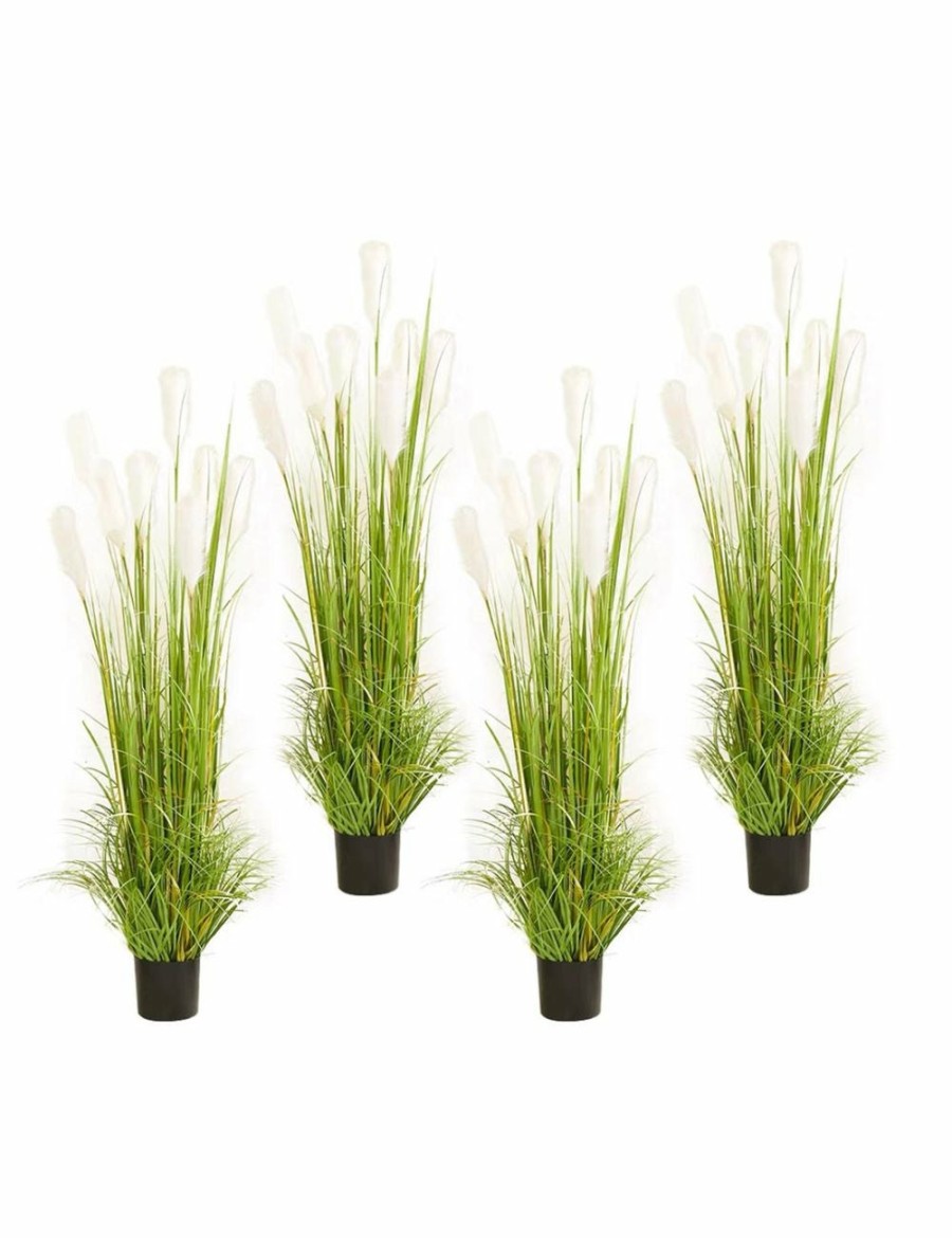 Home And Lifestyle Soga Artifical Plants | Soga 4X 150Cm Green Artificial Indoor Potted Reed Grass Tree Fake Plant Simulation Decorative