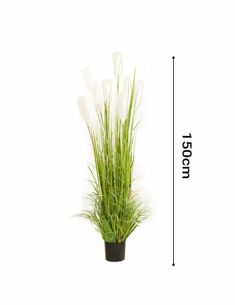 Home And Lifestyle Soga Artifical Plants | Soga 4X 150Cm Green Artificial Indoor Potted Reed Grass Tree Fake Plant Simulation Decorative