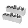 Home And Lifestyle Soga Cutlery | Soga 2X 18/10 Stainless Steel Commercial Conical Utensils Cutlery Holder With 5 Holes