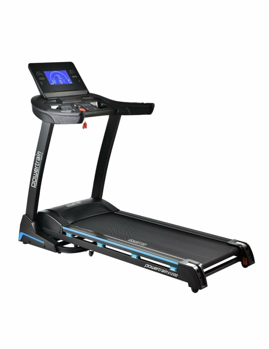 Sport & Fitness Powertrain Sports Treadmills | Powertrain V1200 Treadmill With Shock-Absorbing System