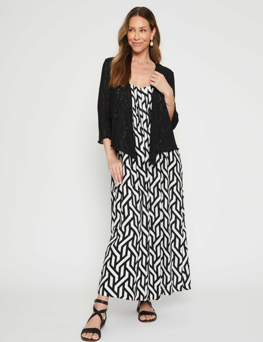 Women Millers Kaftans | Millers 3/4 Sleeve Knit Cover Up Cardigan