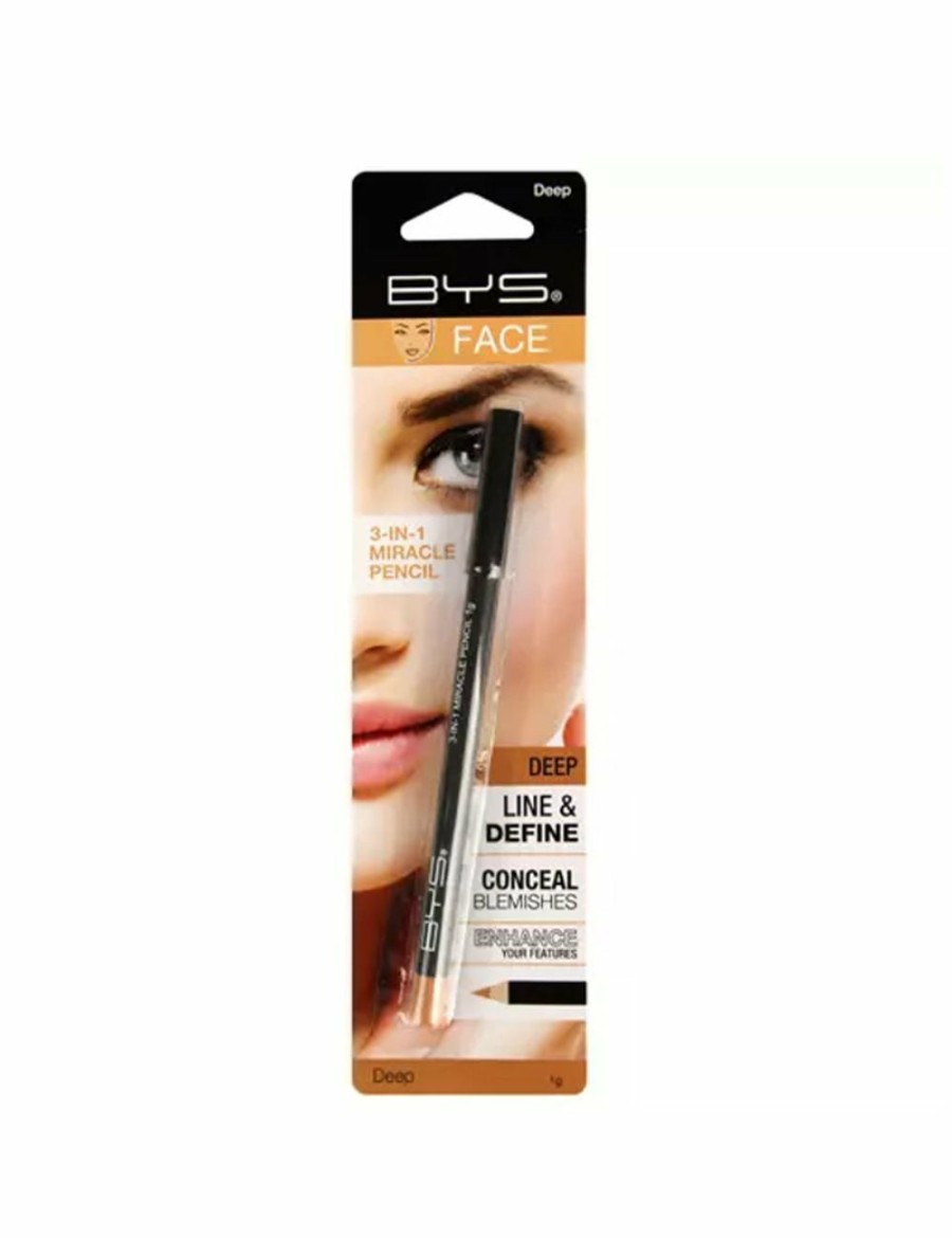 Beauty BYS Eye Liner | Bys 3-In-1 Miracle Pencil Liner/Definer/Concealer Cosmetic Face Makeup Deep 1G