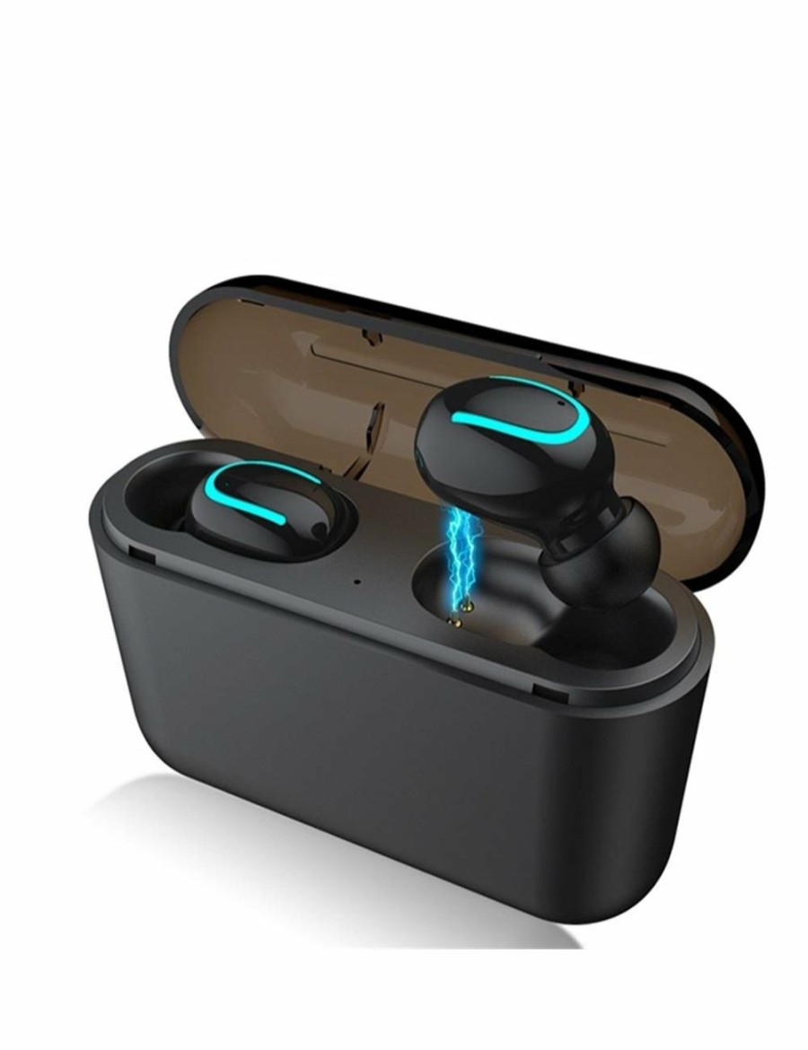 Home And Lifestyle Mega Deal Warehouse Headphones | Wireless Bluetooth V5.0 In-Earbuds With Portable Charging Case