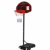 Sport & Fitness HOD Health & Home Basketball | Everfit 2.1M Adjustable Portable Basketball Stand Hoop System Rim Black - One Size