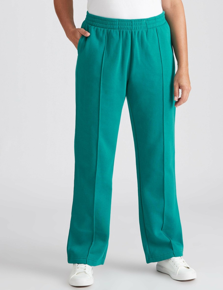 Women Millers Trackpants | Millers Full Leg Pull On Leisure Pants With Pintuck