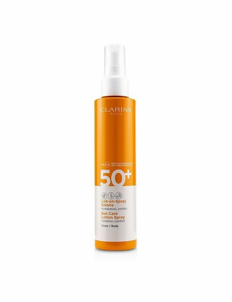 Beauty Clarins Hand And Body Moisturisers | Clarins - Sun Care Body Lotion Spray Spf 50