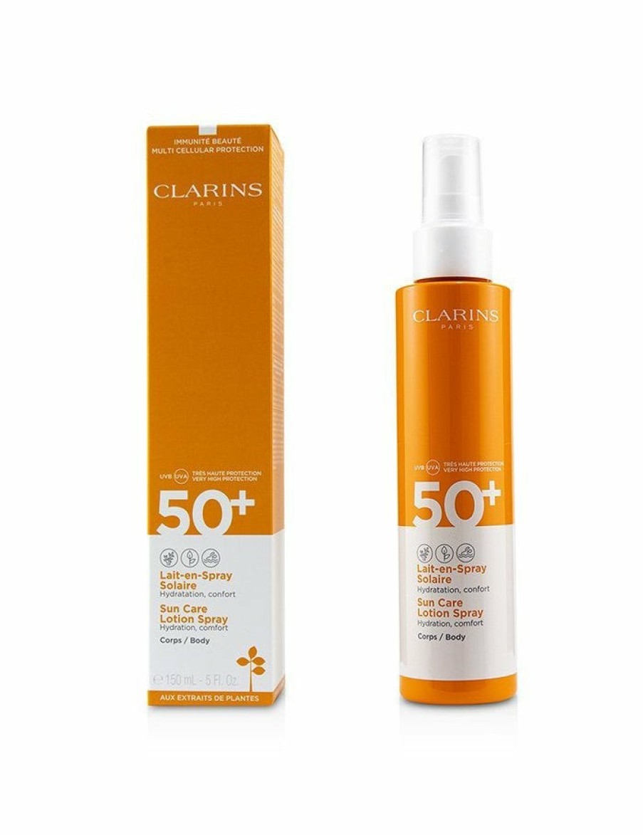 Beauty Clarins Hand And Body Moisturisers | Clarins - Sun Care Body Lotion Spray Spf 50