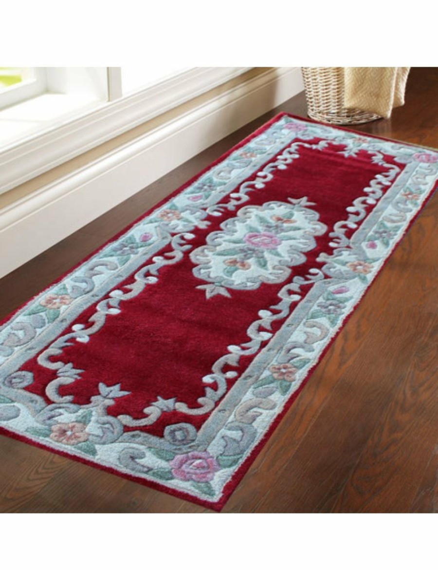 Home And Lifestyle Rug Club Rugs | Hand Carved Wool Rug - Avalon - Red