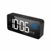 Home And Lifestyle TODO Clocks | Todo Led Digital Alarm Clock Temperature Music Alarm Usb Rechargeable - Black