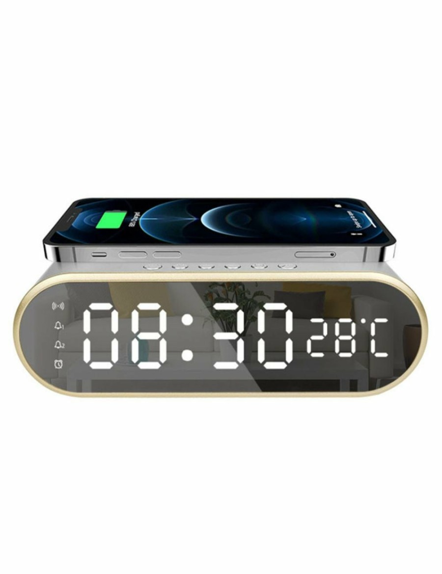 Home And Lifestyle ICB Clocks | Alarm Clock With Wireless Charger