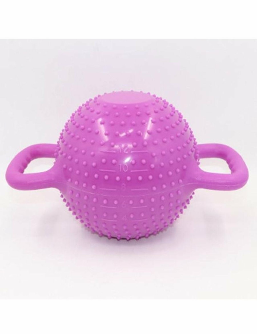 Sport & Fitness HOD Health & Home Equipment | Water-Filled Kettlebell Home Gym Fitness Strength Training- Purple- Massage