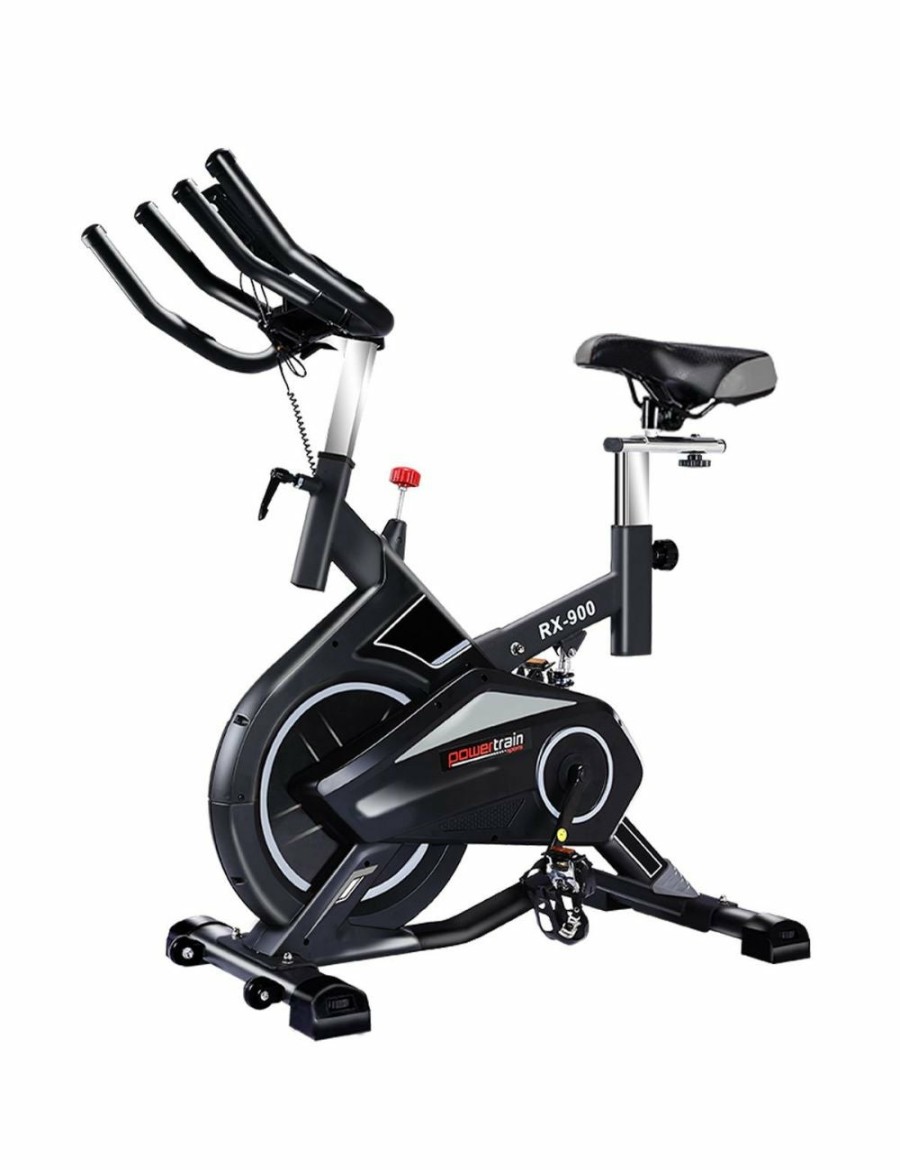 Sport & Fitness Powertrain Sports Aerobic | Powertrain Rx-900 Exercise Spin Bike Cardio Cycling - Silver